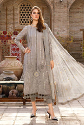 Maria B BA5065 – Luxury 3PC Banadora Embroidered Lawn Suit with Bamber Dupatta